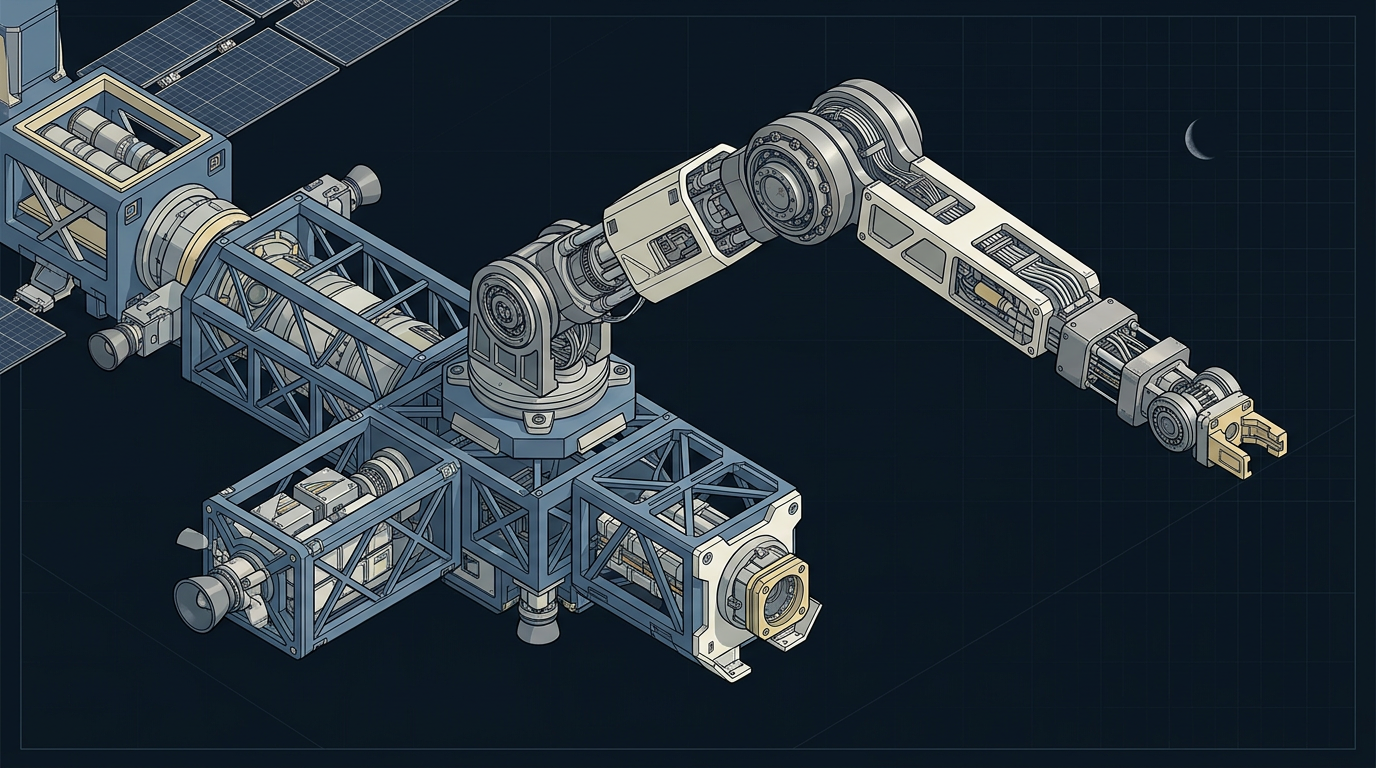 MDA Space avança na construção do braço robótico para a estação lunar Gateway