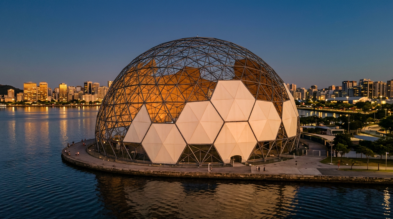 Cúpula de Vancouver vira a maior bola da Copa — um tributo à engenharia e ao espetáculo