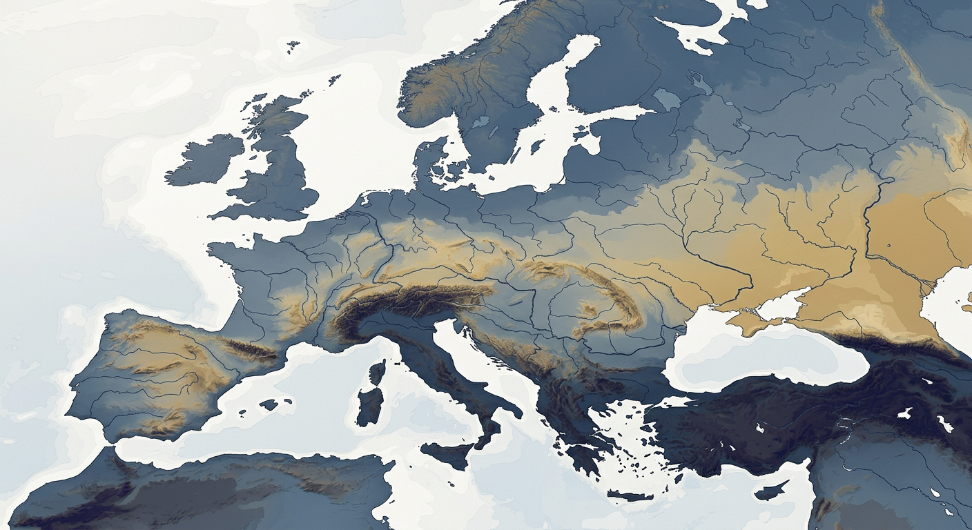 Linha invisível dos rios europeus — como a hidrografia redesenha o continente