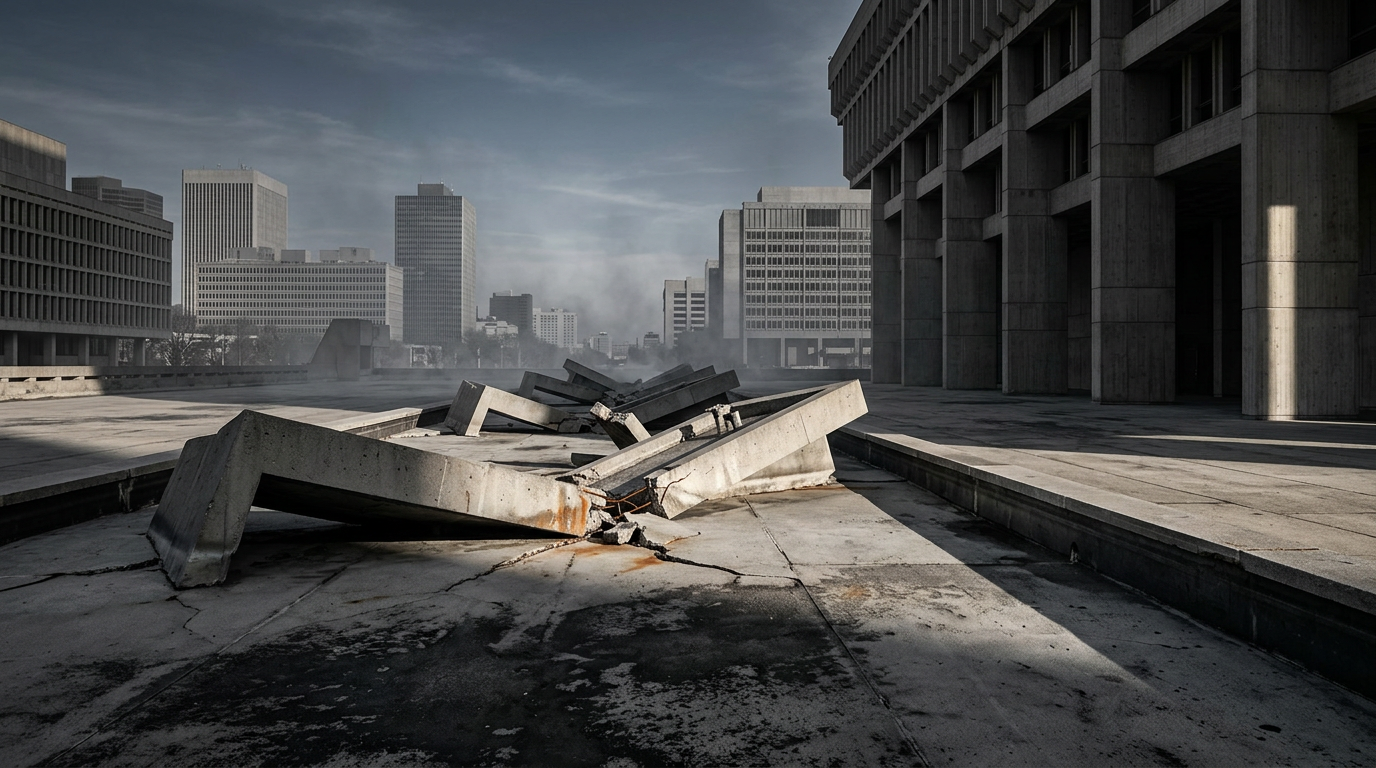 Vaillancourt Fountain vira escombros — o fim trágico de um ícone brutalista em São Francisco