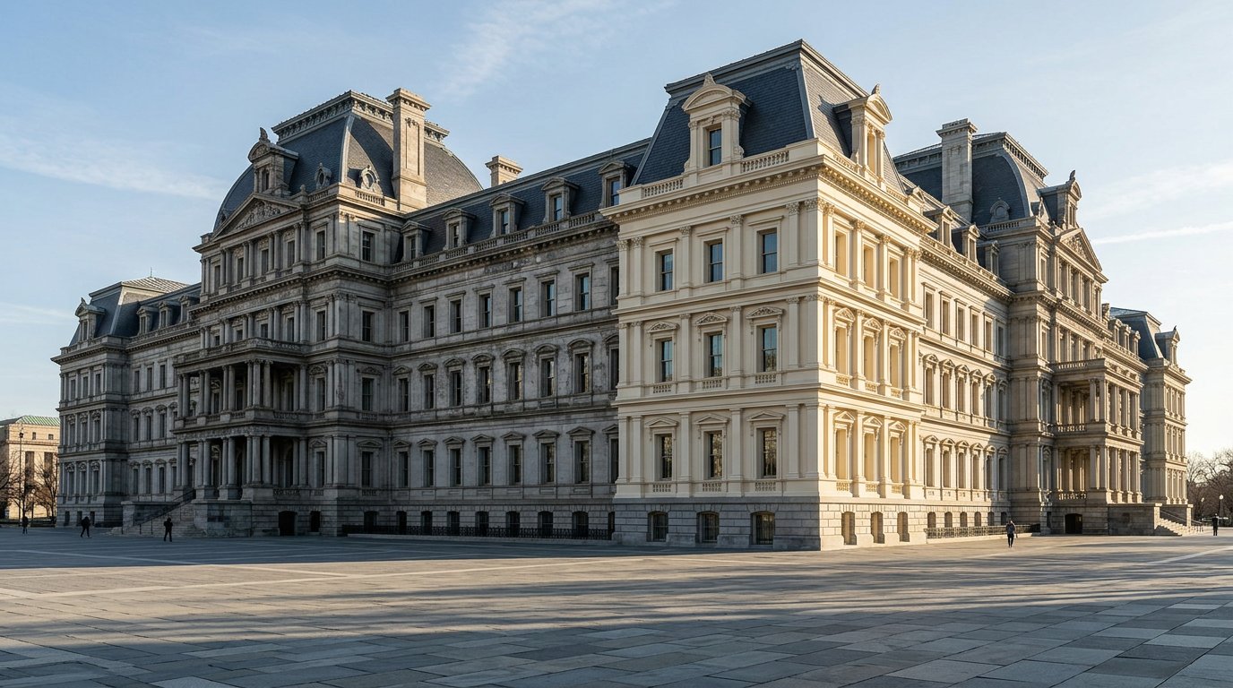 Trump propõe repintar histórico Eisenhower Building — projeto gera debate sobre preservação