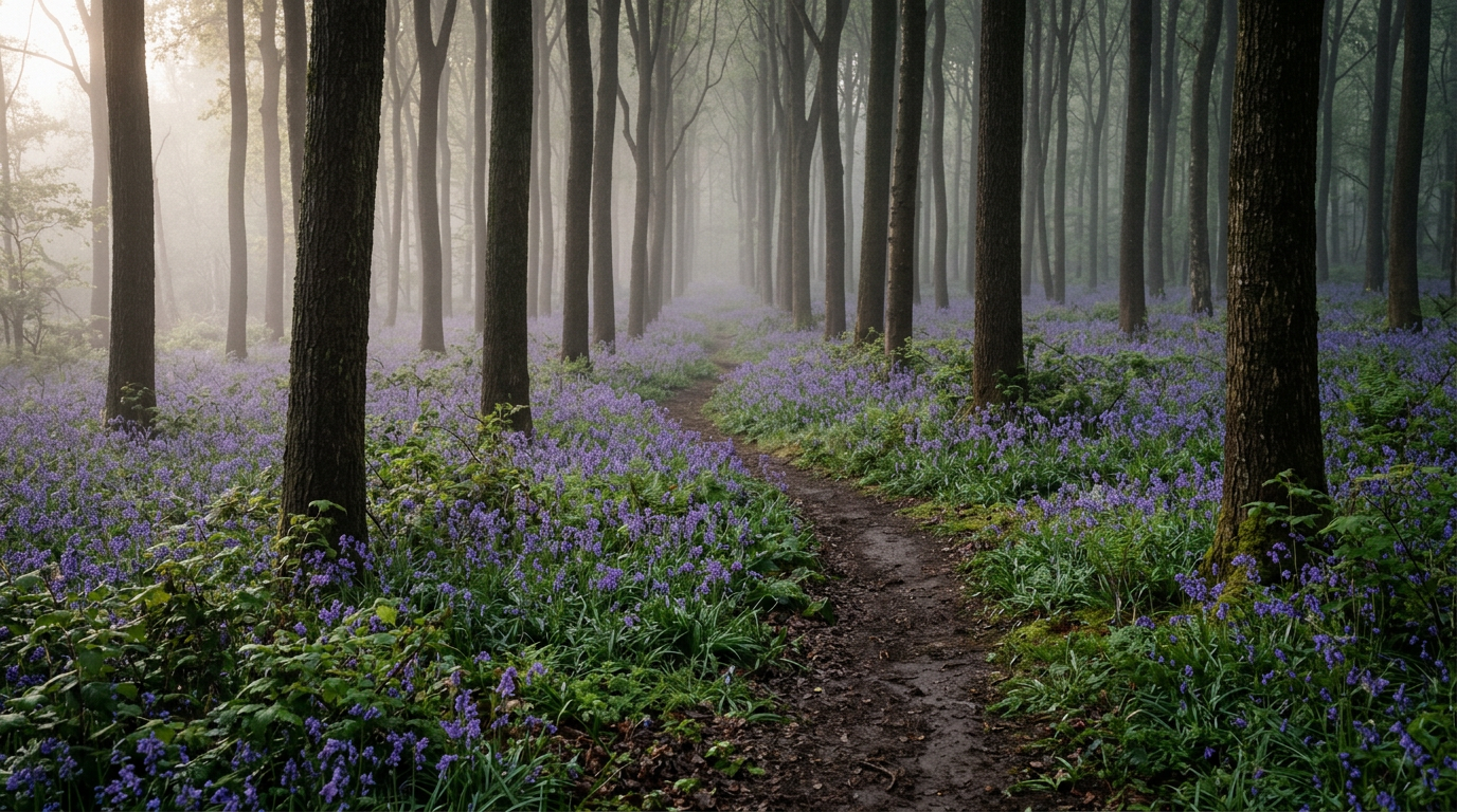 Woodland Trust alerta sobre impacto do turismo em florestas de campainhas azuis