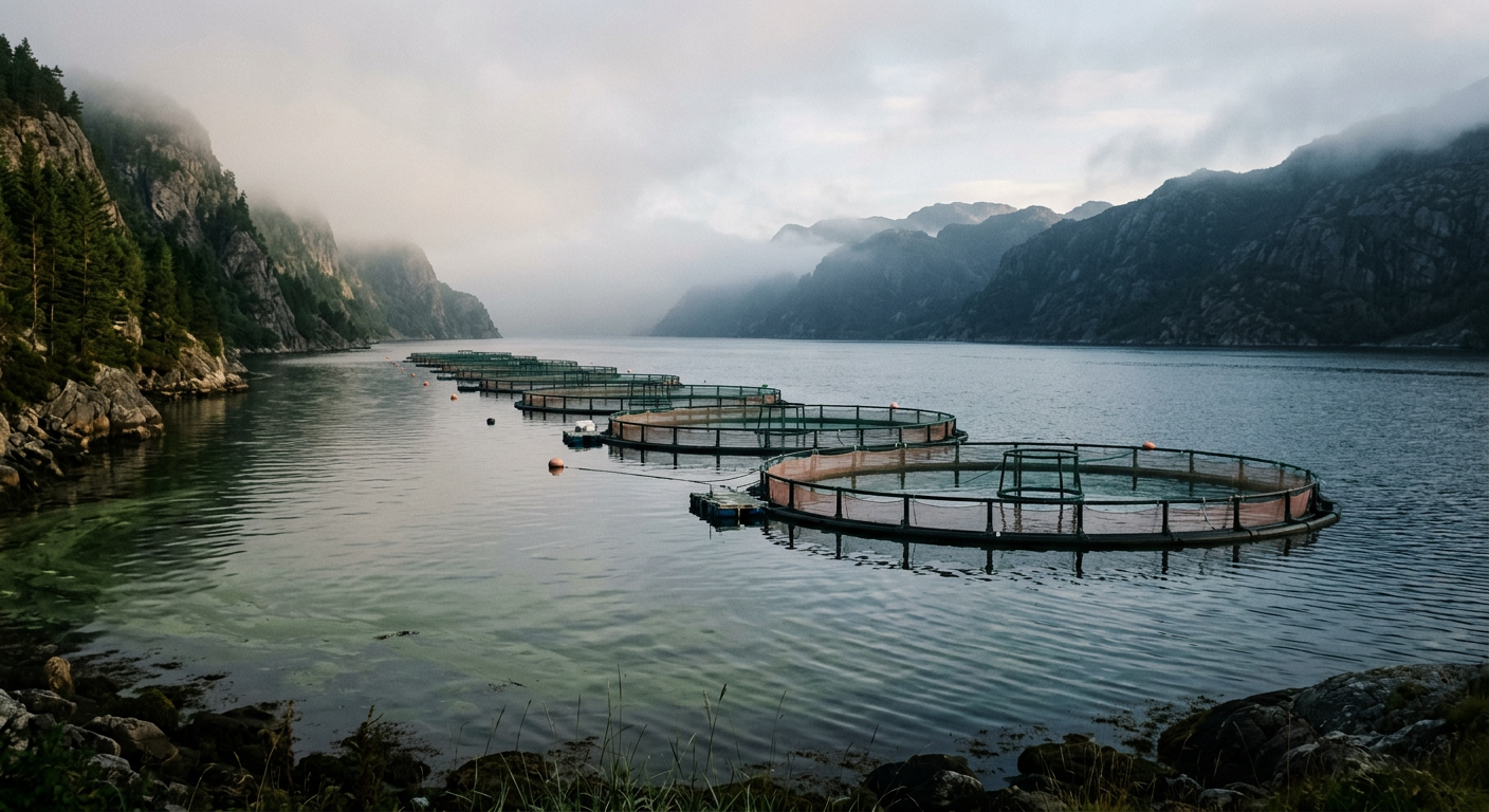 Fazendas de salmão na Noruega despejam resíduos equivalentes a milhões de habitantes
