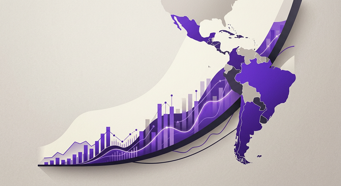 Visualização abstrata de crescimento exponencial