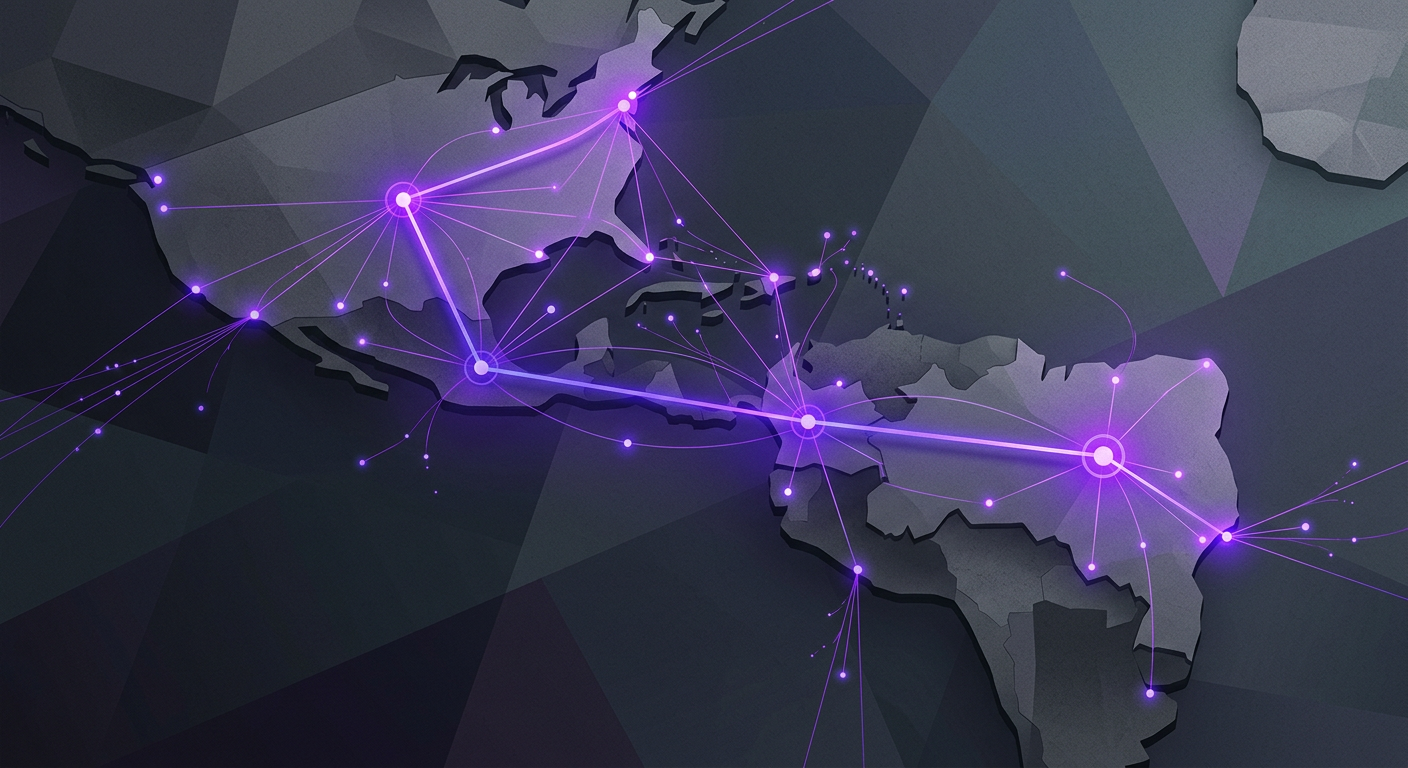 Mapa conceitual de expansão do Nubank na América