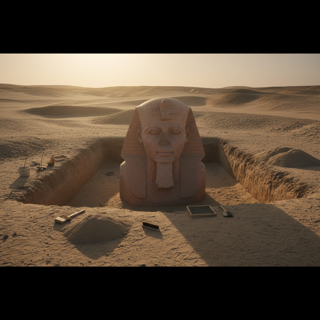 Agricultor descobre estátua de Ramsés II com 3 mil anos no Egito