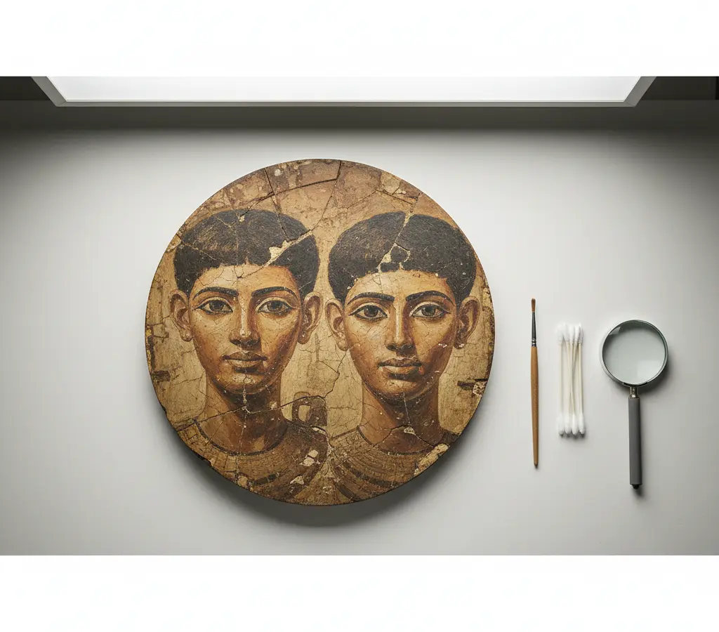 Retrato de múmia egípcia viaja à Itália após restauração inédita