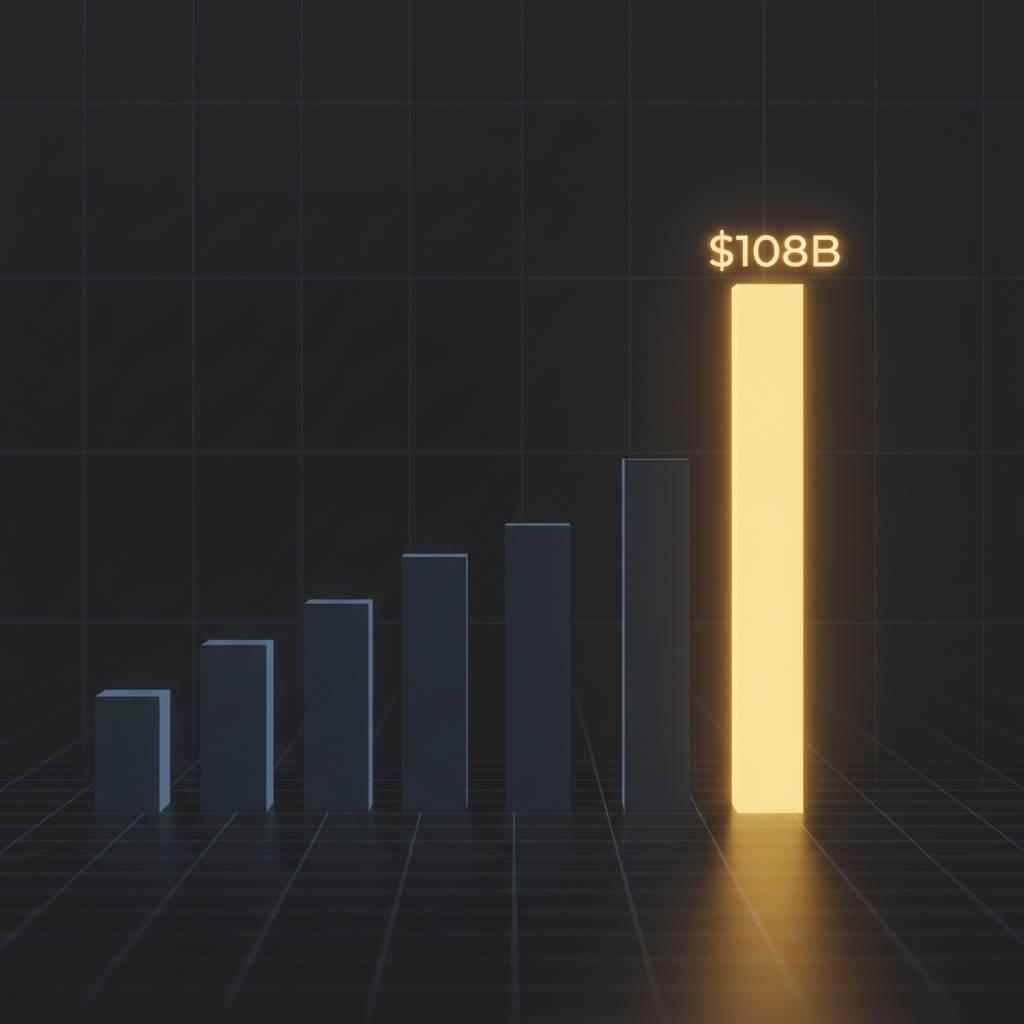 Nvidia projeta receita trimestral de US$ 108 bi e se aproxima do topo do setor de tecnologia