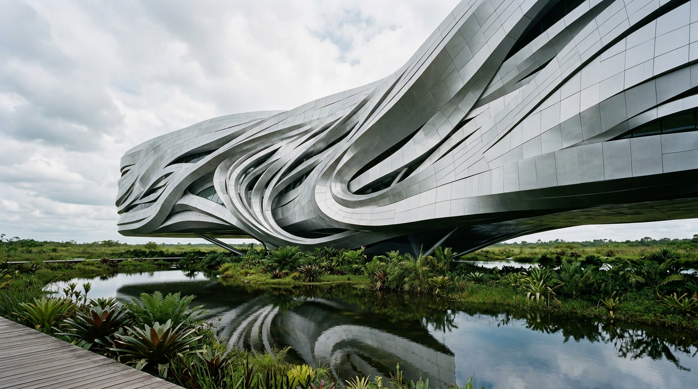 MAD Architects inaugura museu flutuante em Hainan — um marco de engenharia e design