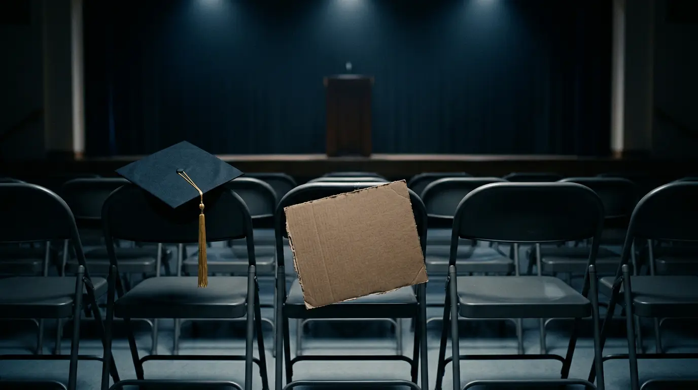 Protestos marcam formatura da CalArts — alunos exigem fim de cortes