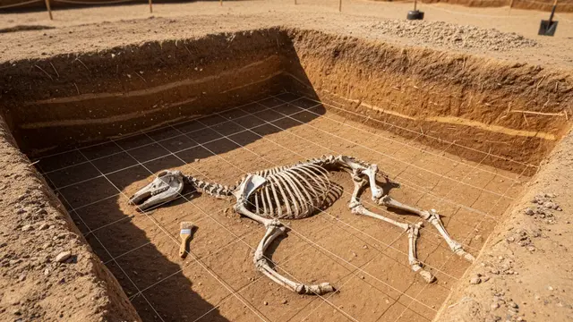 No Egito, um cavalo de guerra ganha um funeral de honra
