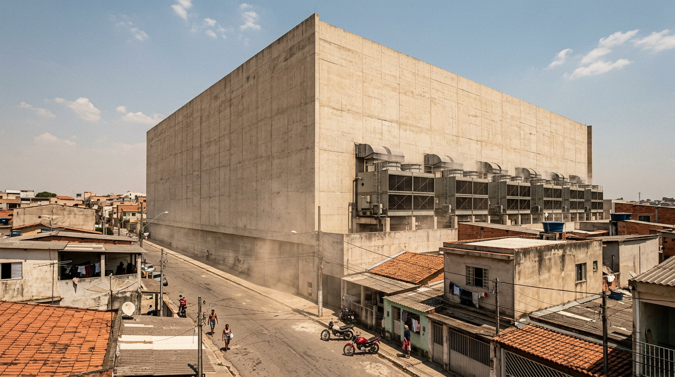 Centros de dados elevam temperatura de bairros vizinhos — e o planejamento urbano ignora o risco