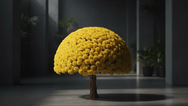 A Arte do Crisântemo de Mil Flores: Uma Maravilha Botânica