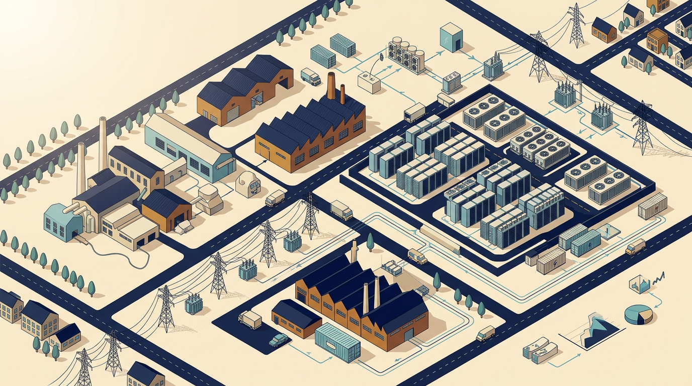 Data centers ocupam fábricas abandonadas nos EUA — o novo ciclo industrial rural