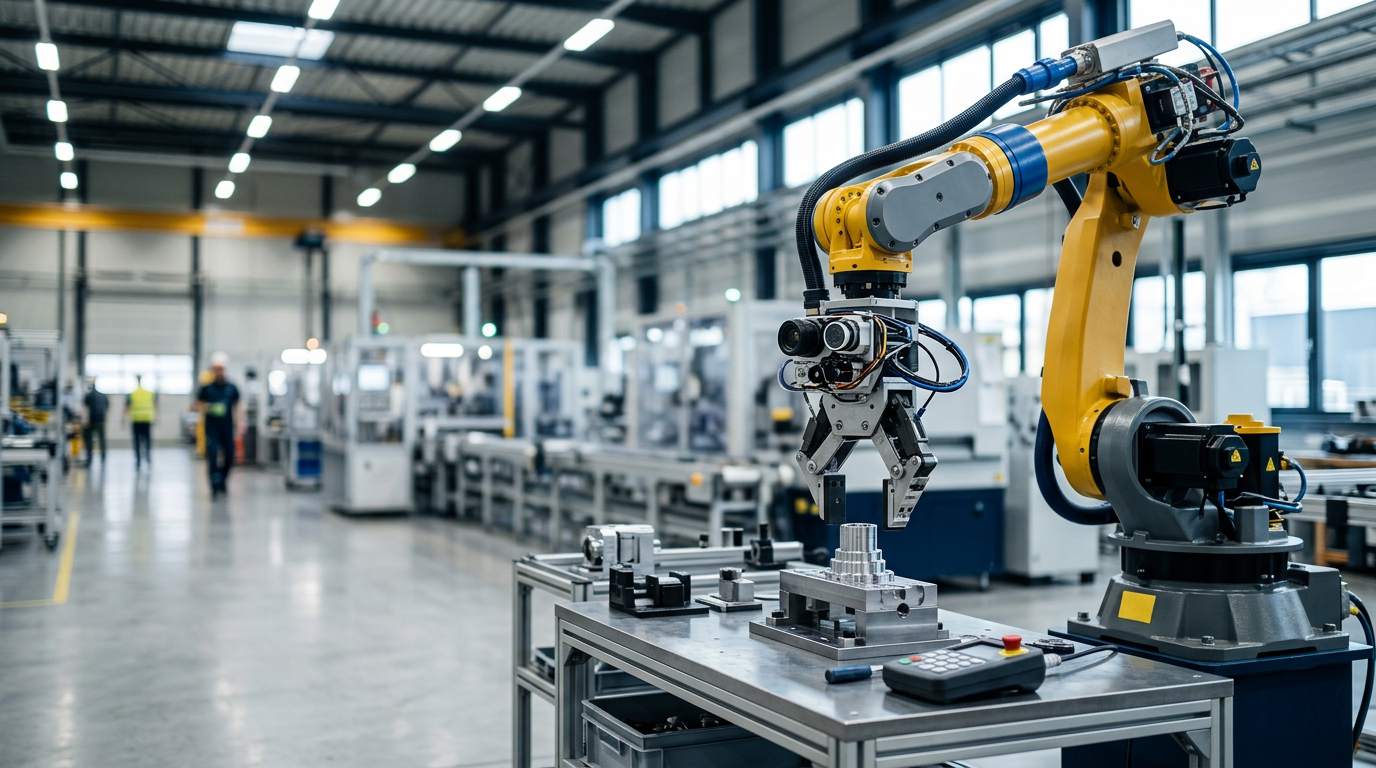 FANUC escala IA física em robôs industriais com apoio do Google