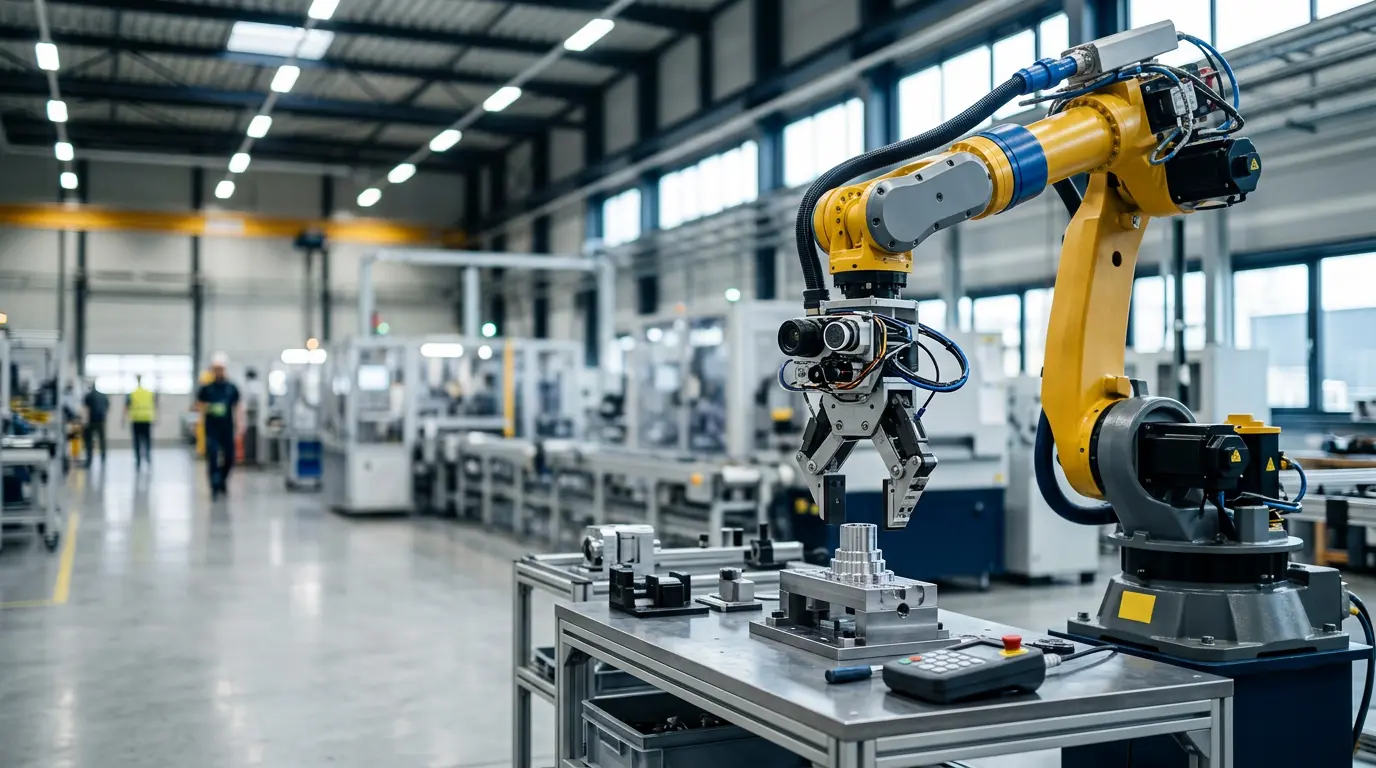 FANUC escala IA física em robôs industriais com apoio do Google