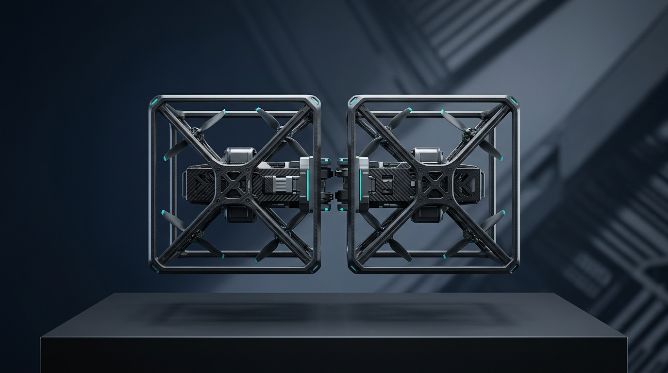 A transição para drones modulares: o sistema de voo cooperativo do ModQuad