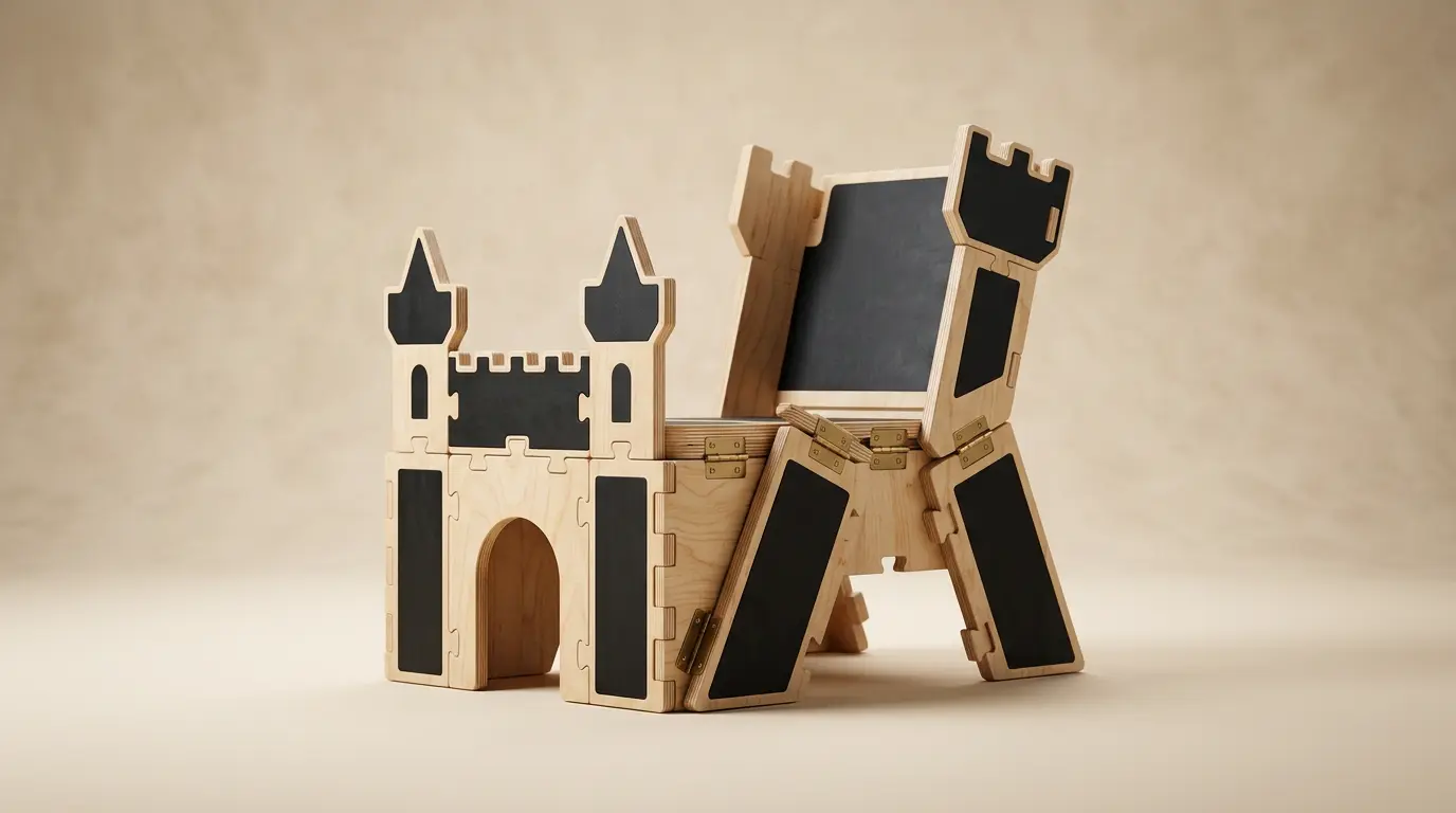 Cadeira Casul redefine mobiliário infantil com design modular e funcional