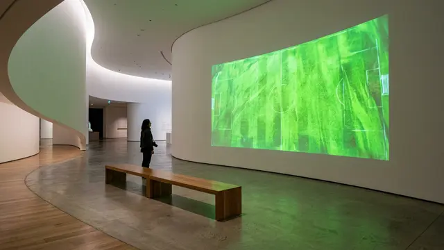 Guggenheim transforma museu em arena — e exibe obra sobre Zidane