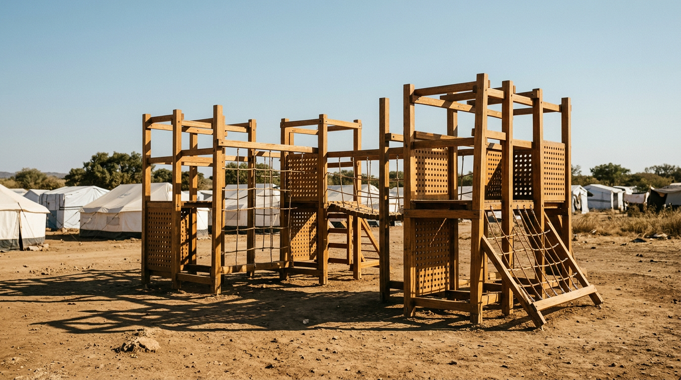 Playrise transforma o design humanitário em espaços de infância