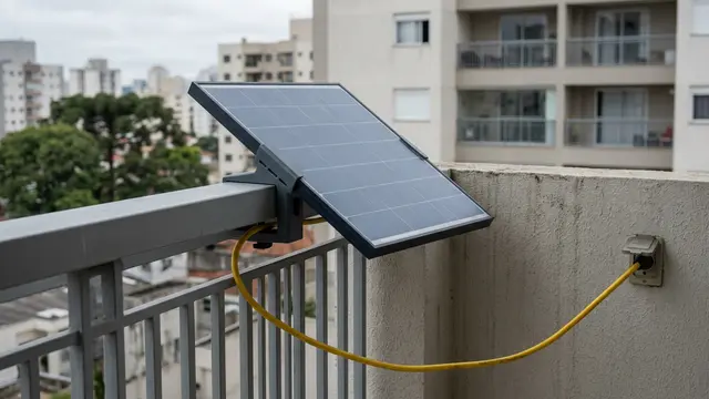 Energia solar de varanda desafia a rede elétrica — e busca padrão de segurança