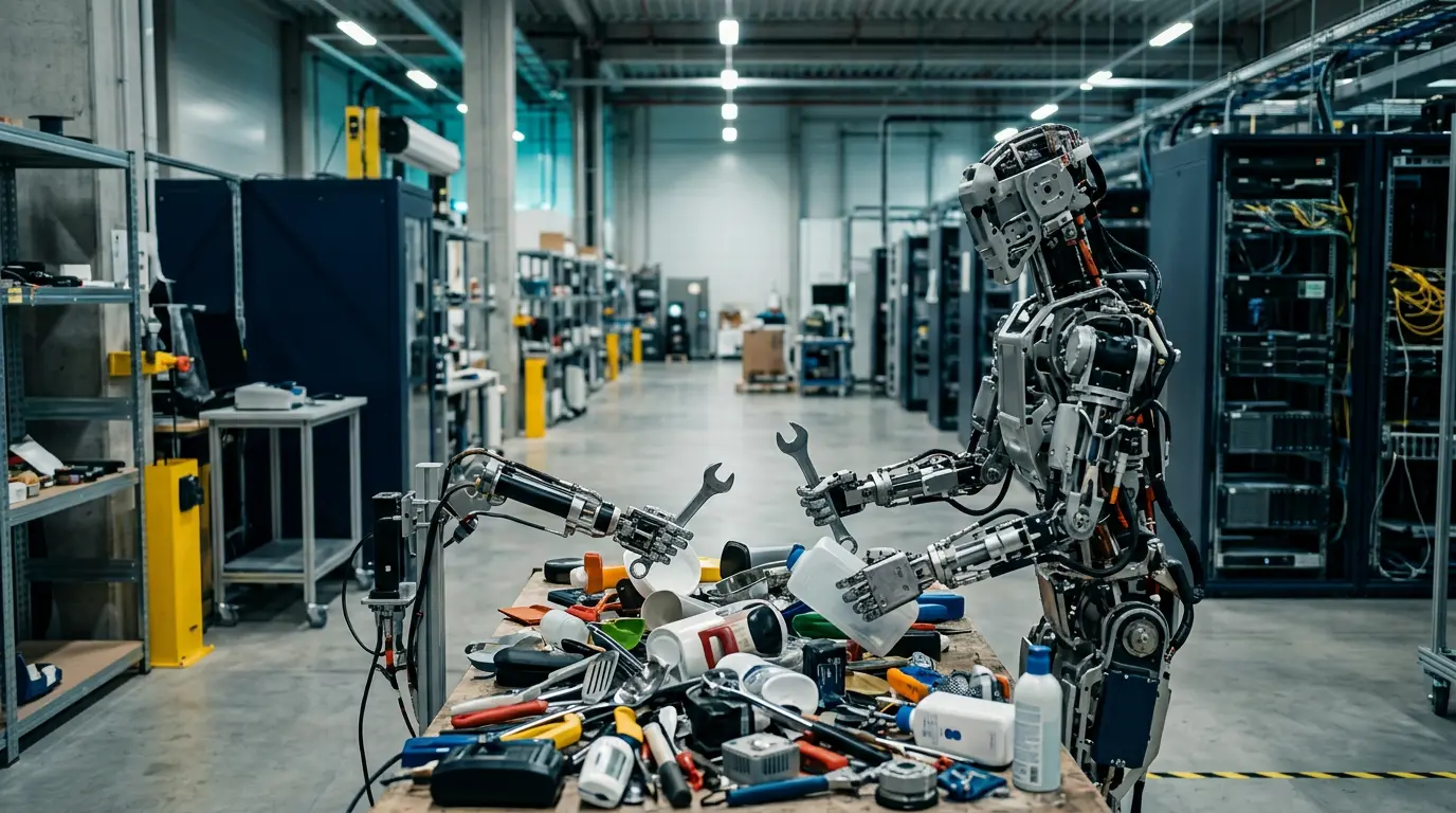 Fábricas de dados na China ensinam robôs humanoides a operar no mundo real