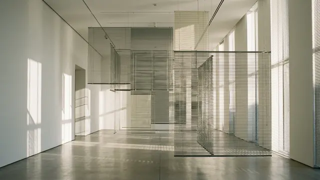 Haegue Yang transforma cortinas em reflexo da divisão coreana