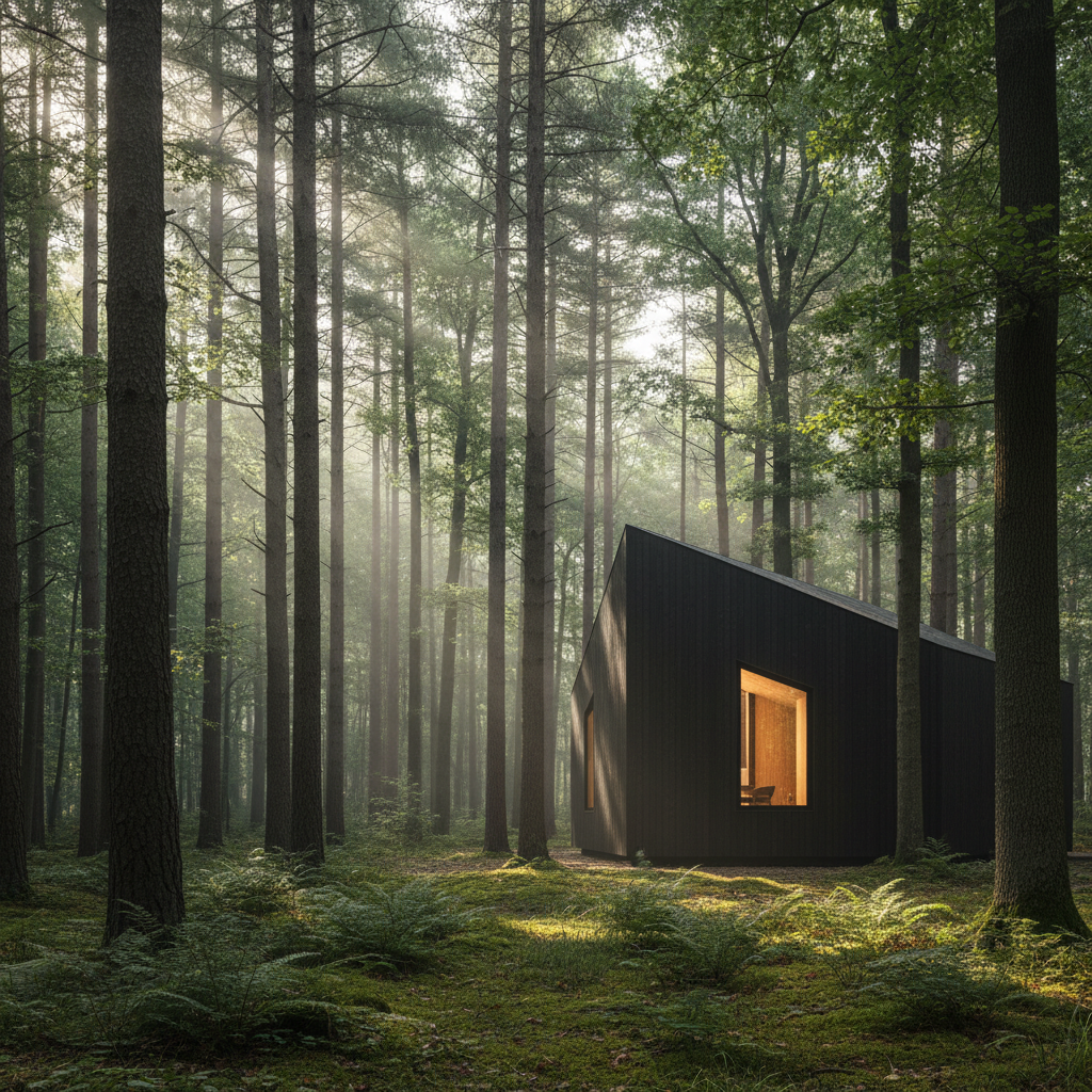 Na Polônia, a arquitetura que pede licença à floresta