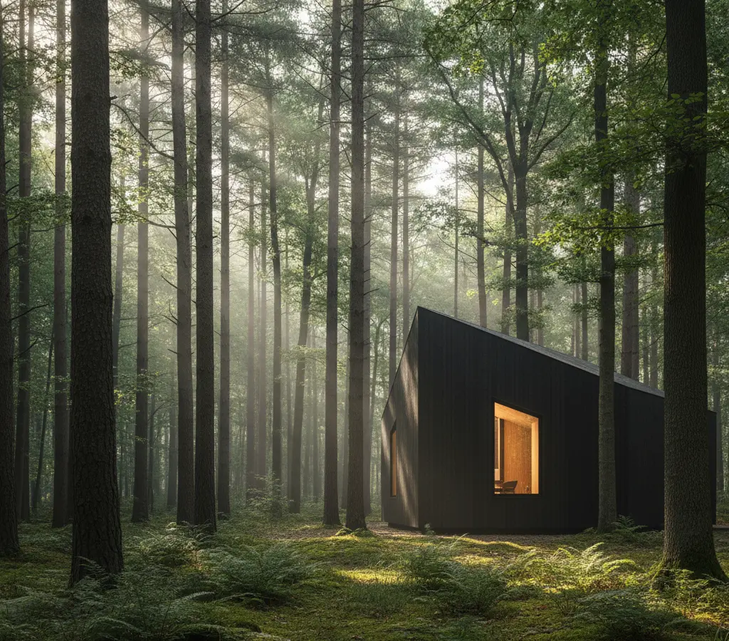 Na Polônia, a arquitetura que pede licença à floresta