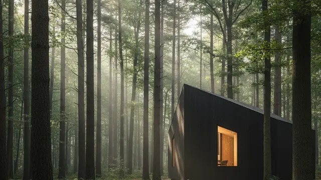 Na Polônia, a arquitetura que pede licença à floresta