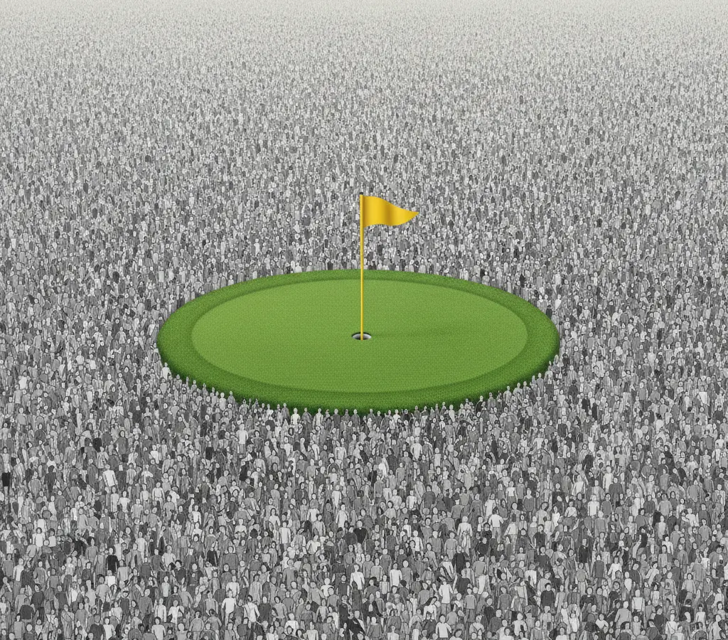 Mais golfistas que australianos? A pergunta errada
