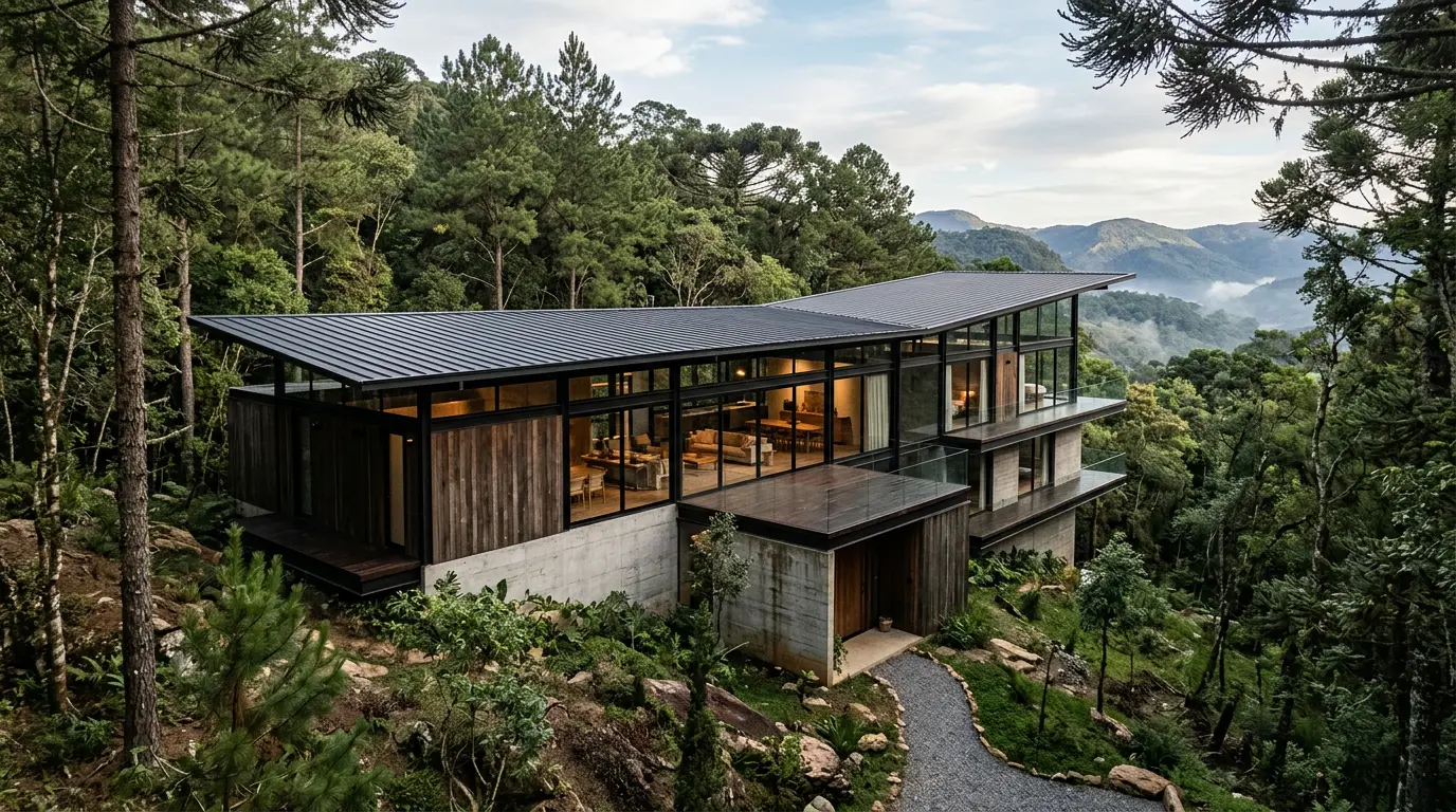 Belfountain House traduz a topografia canadense em arquitetura habitável