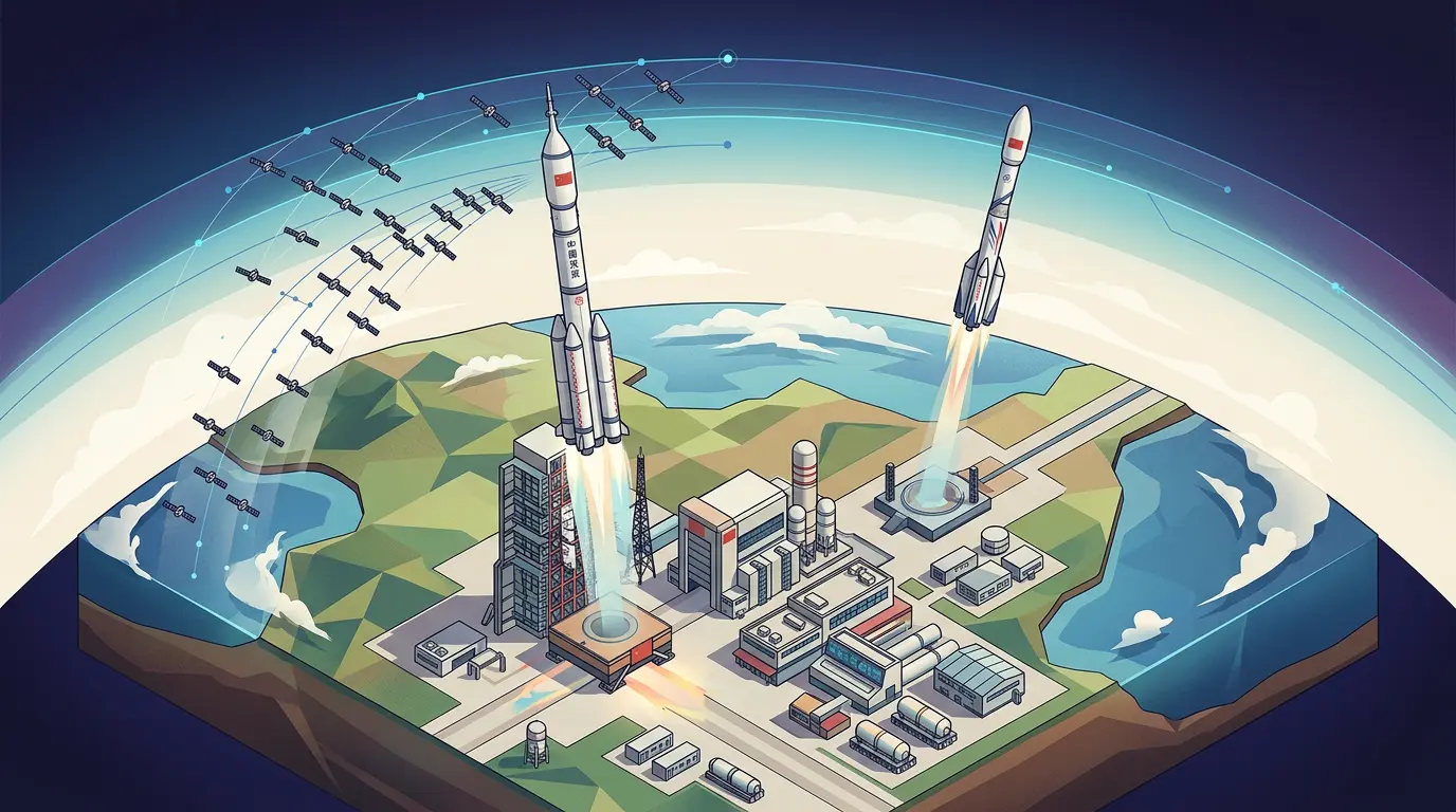 O avanço da infraestrutura espacial chinesa com a rede Qianfan e o foguete Zhuque-2E