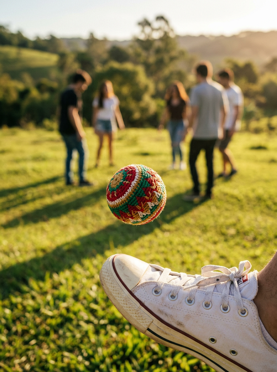 Hacky sack ressurge nos corredores escolares como o novo símbolo da Geração Z