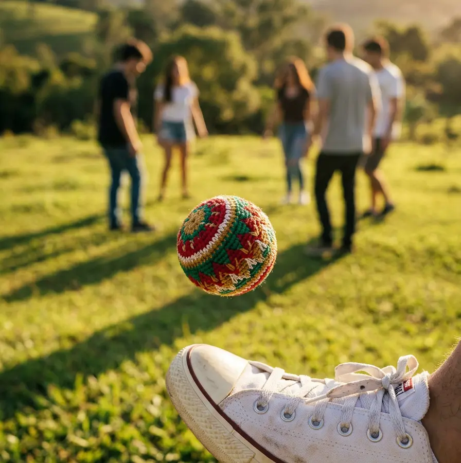 Hacky sack ressurge nos corredores escolares como o novo símbolo da Geração Z