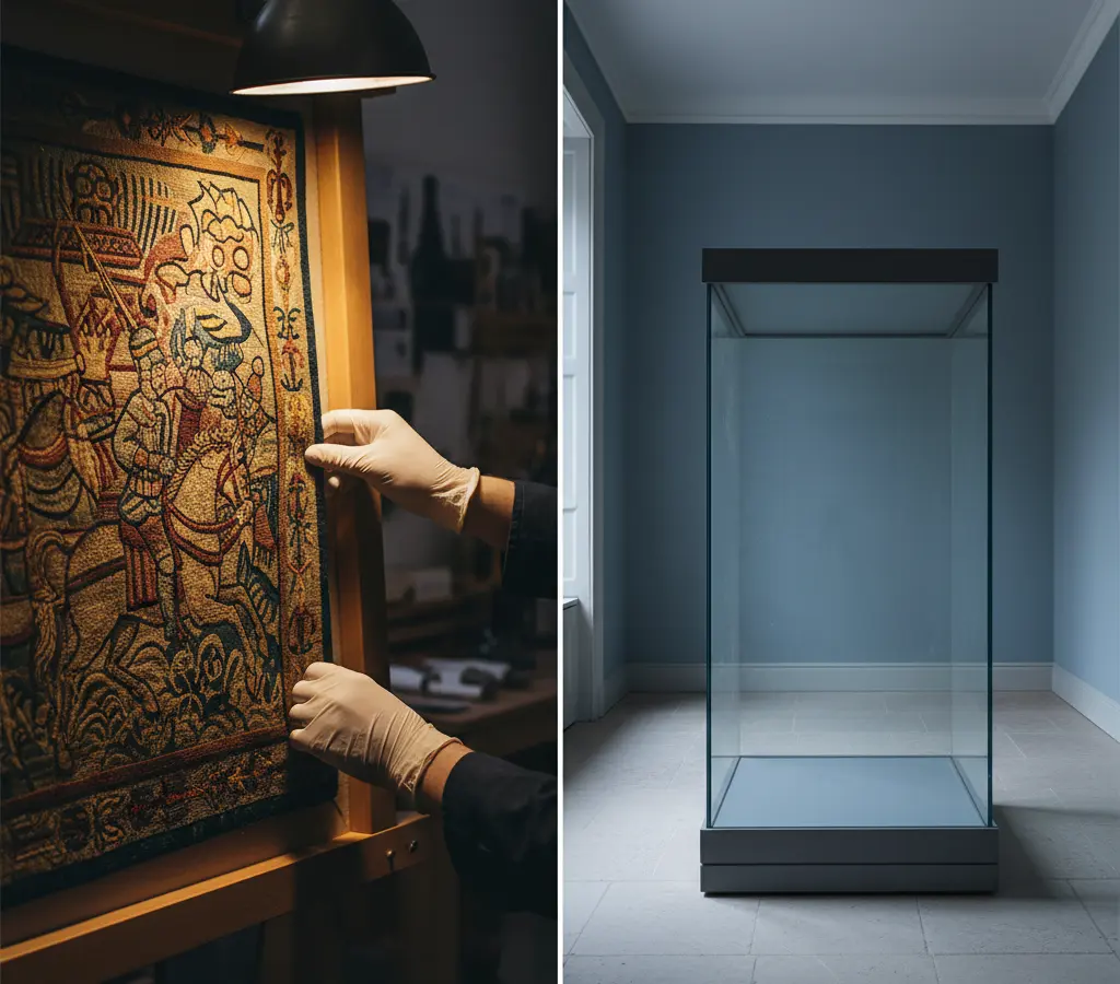 Bayeux chega a Londres, mas a arte local pede socorro