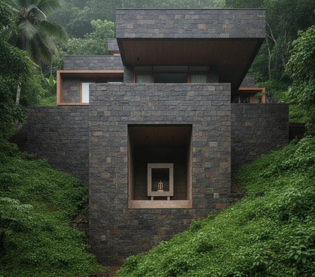 O templo sob a casa: na Índia, a arquitetura vira meditação