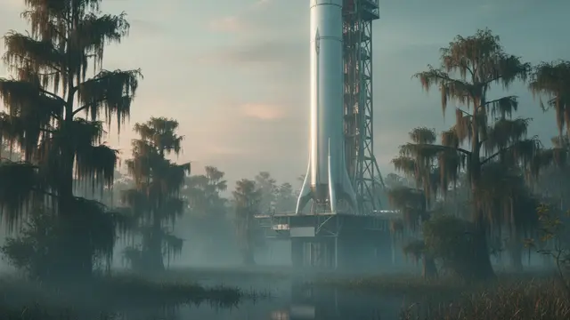 SpaceX planta uma base de US$ 100 bi na Louisiana