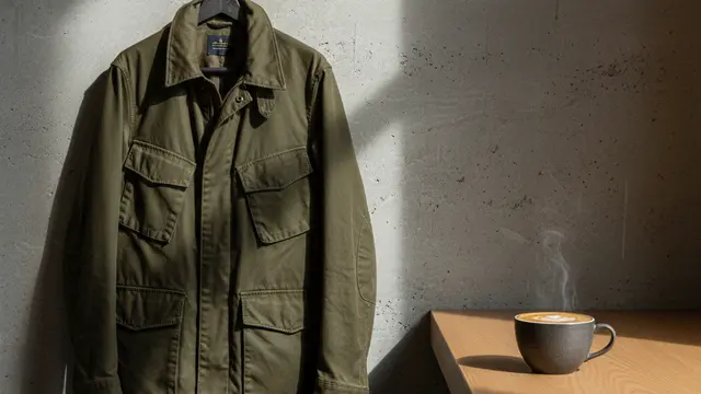 Nigel Cabourn vende um café. A roupa vem junto