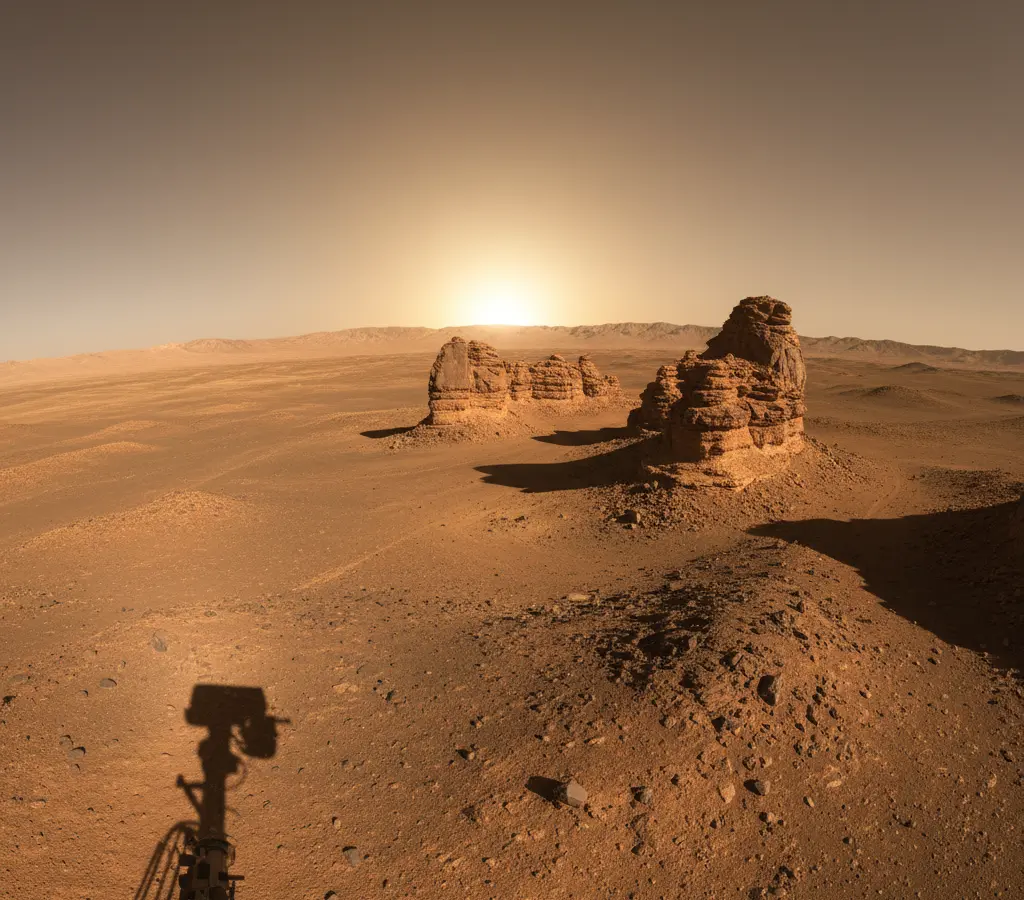 Curiosity revela amanhecer em Marte com penhascos de 3 bilhões de anos