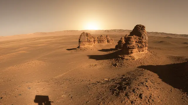 Curiosity revela amanhecer em Marte com penhascos de 3 bilhões de anos