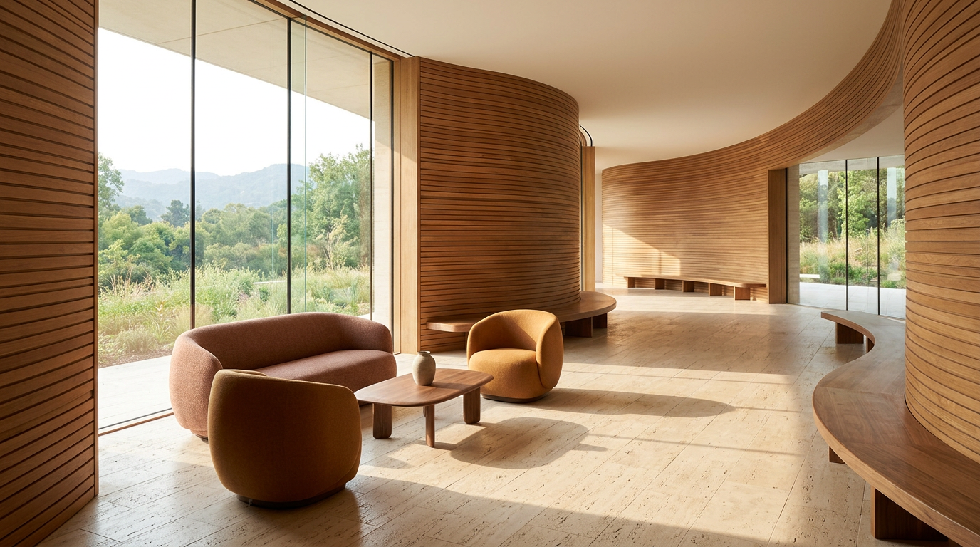 Design de interiores em Florença foca em espaços de cura e conexão social