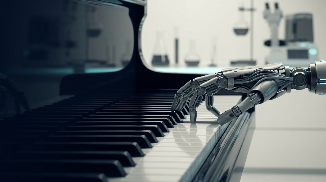 Mão robótica aprende a tocar piano em dois minutos — um salto na destreza das máquinas