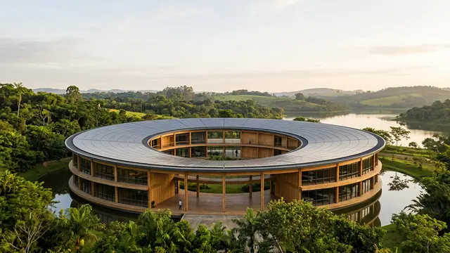 BIG transforma sede da Dymak em manifesto de madeira e luz — em Odense