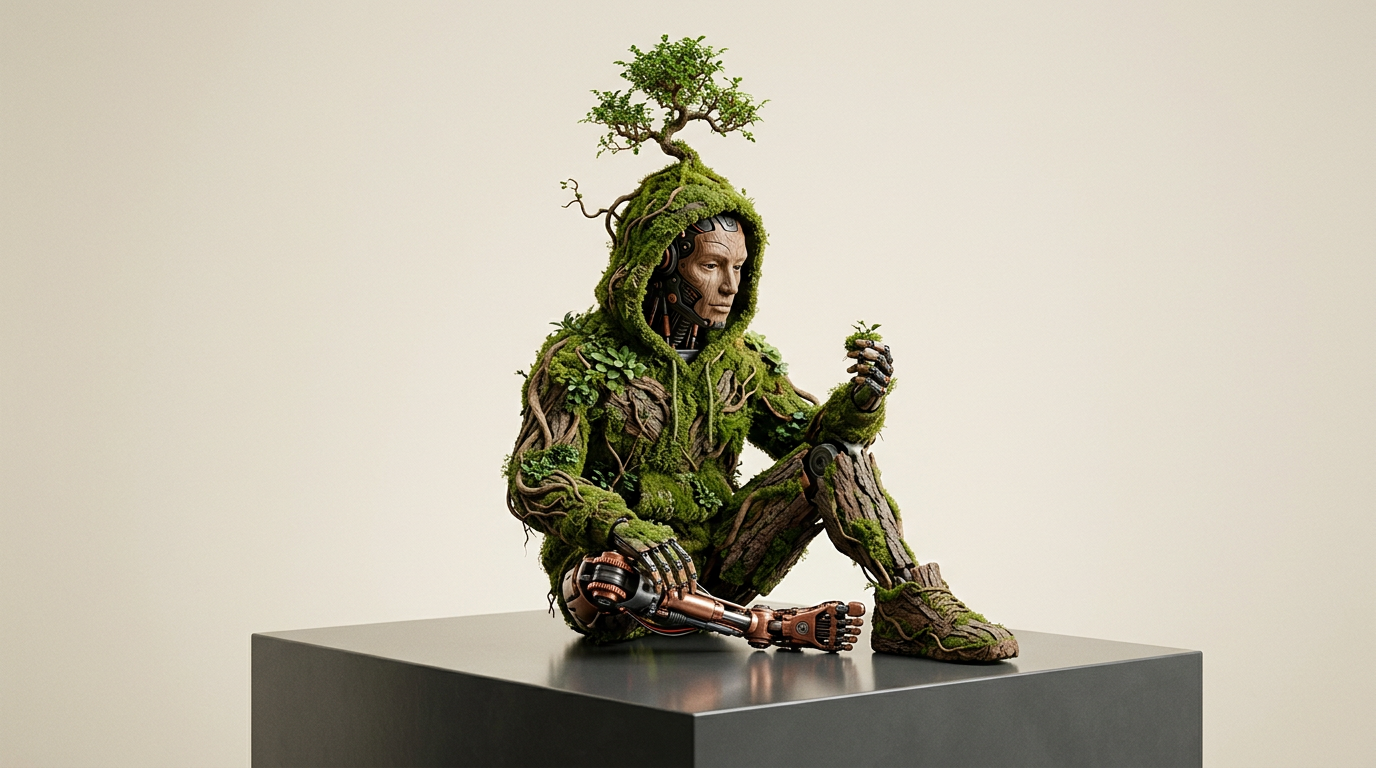 Nature 2.0 — quando o silício encontra a fotossíntese na obra de Christophe Guinet