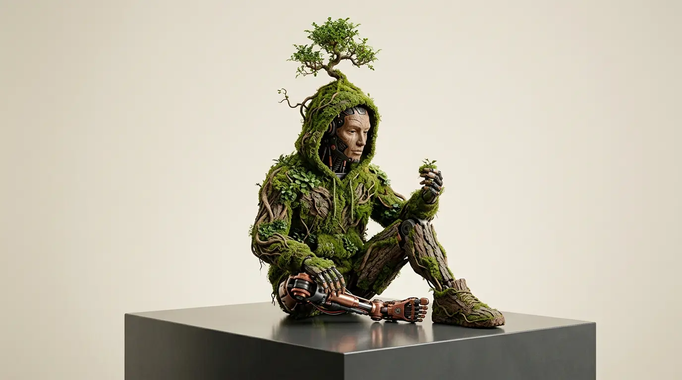 Nature 2.0 — quando o silício encontra a fotossíntese na obra de Christophe Guinet