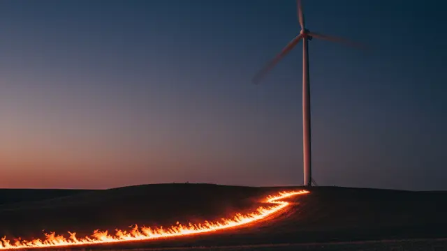 O Fogo que Molda a Terra: Turbinas Eólicas e a Antiga Dança da Natureza