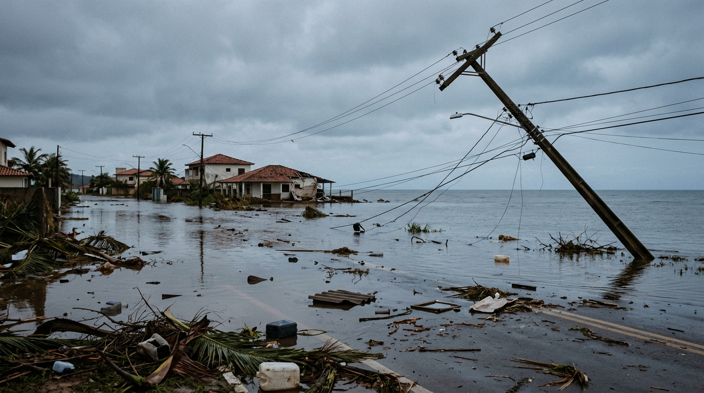 Sinlaku deixa rastro de destruição e expõe vulnerabilidade climática no Pacífico