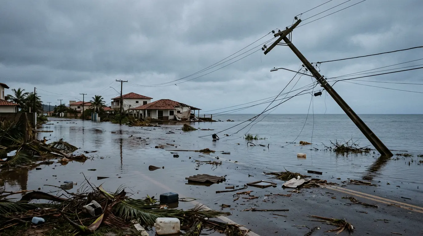 Sinlaku deixa rastro de destruição e expõe vulnerabilidade climática no Pacífico