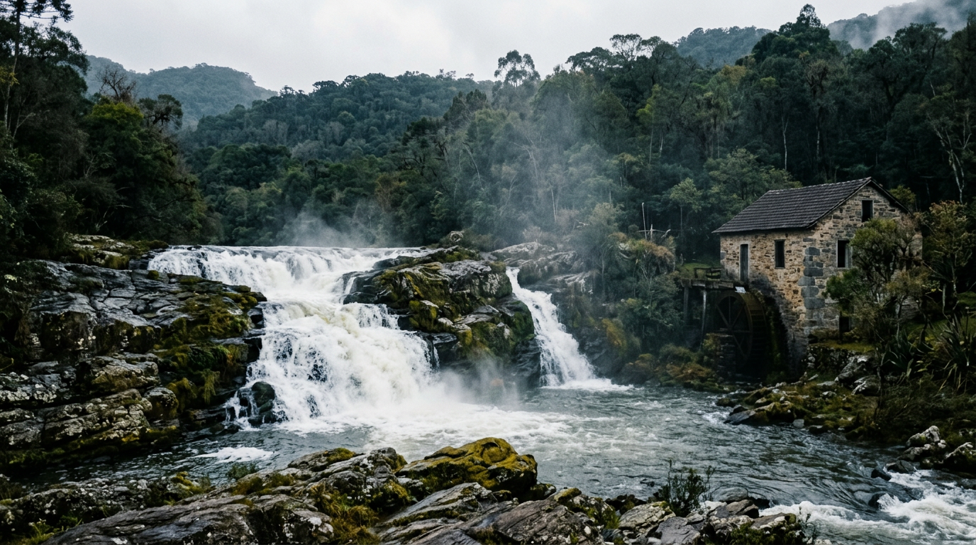 Aysgarth Falls revela história industrial por trás da paisagem natural